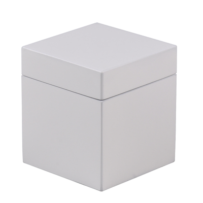 Caja de punta de madera Caja de almacenamiento de madera blanca Caja de almacenamiento de madera con tapa